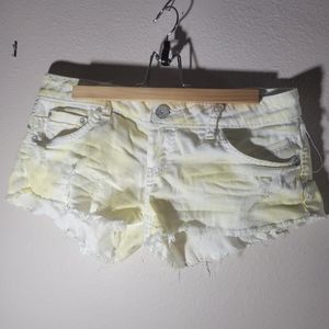Multi color Jean cheeky shorts size 7